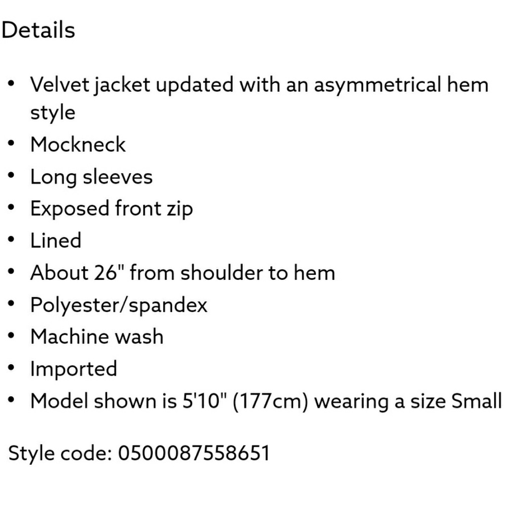 Blank NYC Crushed Velvet Asymmetrical Jacket - Picture 6 of 6